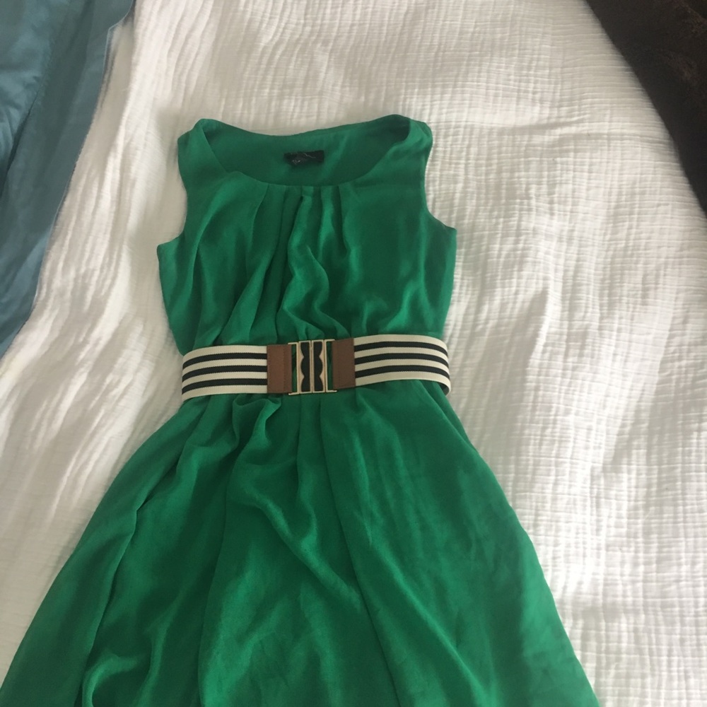Emerald Green Spring dress